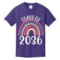 Class Of 2036 Rainbow Graduation Kids T-Shirt