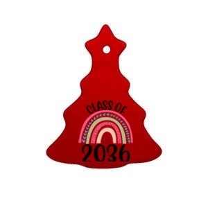 Class Of 2036 Rainbow Graduation Ceramic Tree Ornament