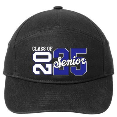 Class Of 2025 Senior 2025 Back To School 2025 Graduation 25 7-Panel Snapback Hat