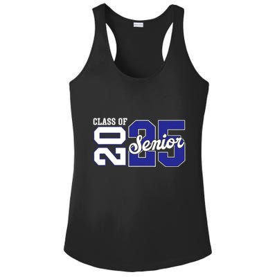 Class Of 2025 Senior 2025 Back To School 2025 Graduation 25 Ladies PosiCharge Competitor Racerback Tank