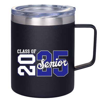Class Of 2025 Senior 2025 Back To School 2025 Graduation 25 12oz Stainless Steel Coffee Mug