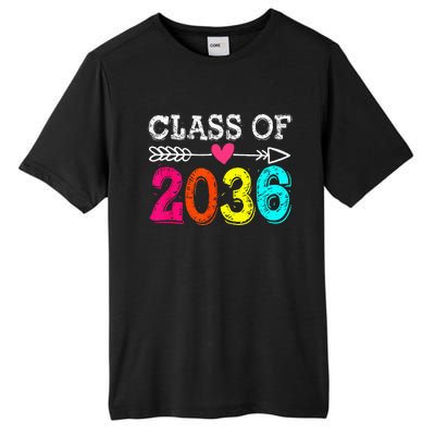 Class Of 2036 Grow With Me First Day Of School Graduation Tall Fusion ChromaSoft Performance T-Shirt