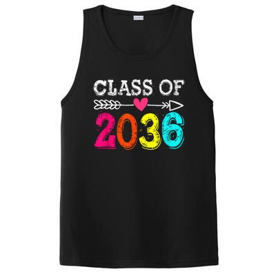 Class Of 2036 Grow With Me First Day Of School Graduation PosiCharge Competitor Tank