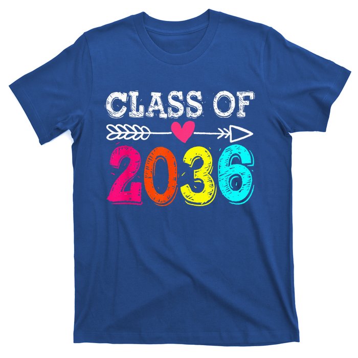 Class Of 2036 Grow With Me First Day Of School Graduation T-Shirt