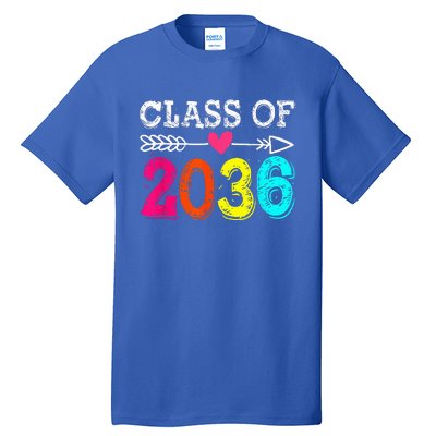 Class Of 2036 Grow With Me First Day Of School Graduation Tall T-Shirt