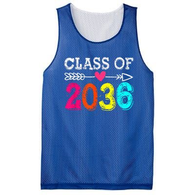 Class Of 2036 Grow With Me First Day Of School Graduation Mesh Reversible Basketball Jersey Tank