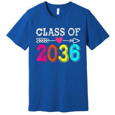 Class Of 2036 Grow With Me First Day Of School Graduation Premium T-Shirt