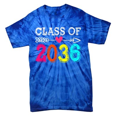 Class Of 2036 Grow With Me First Day Of School Graduation Tie-Dye T-Shirt