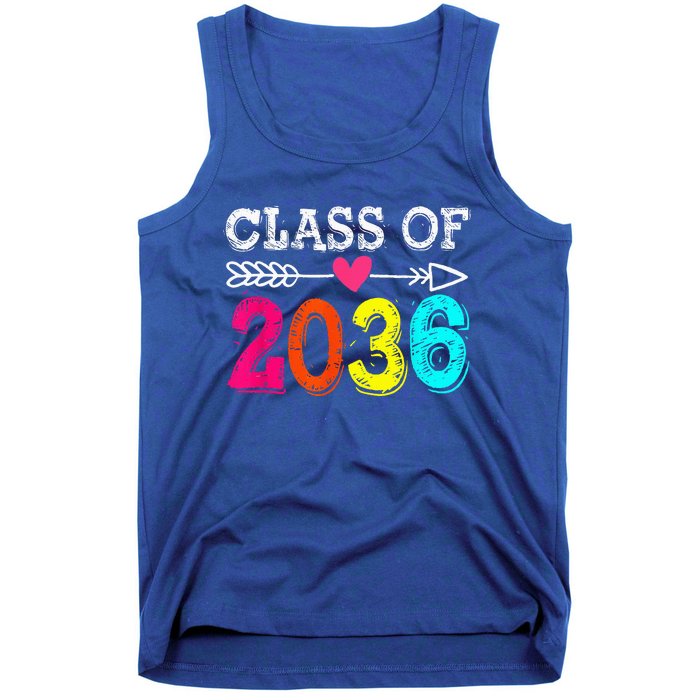 Class Of 2036 Grow With Me First Day Of School Graduation Tank Top