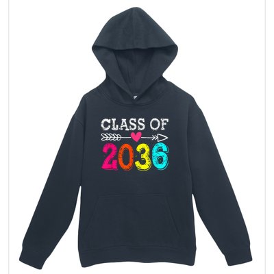 Class Of 2036 Grow With Me First Day Of School Graduation Urban Pullover Hoodie