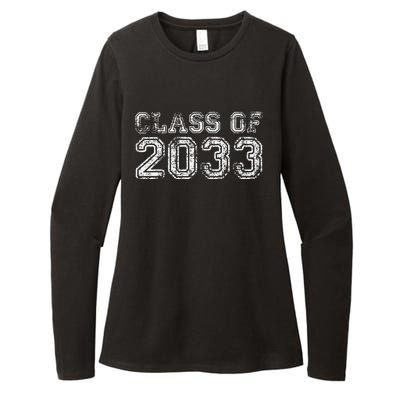 Class Of 2033 Grow With Me Graduation First Day Of School Funny Womens CVC Long Sleeve Shirt