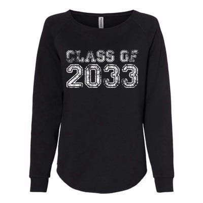 Class Of 2033 Grow With Me Graduation First Day Of School Funny Womens California Wash Sweatshirt