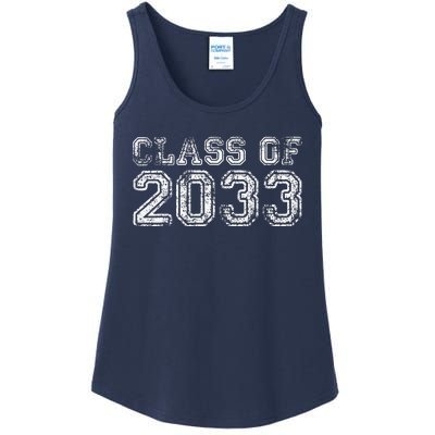 Class Of 2033 Grow With Me Graduation First Day Of School Funny Ladies Essential Tank