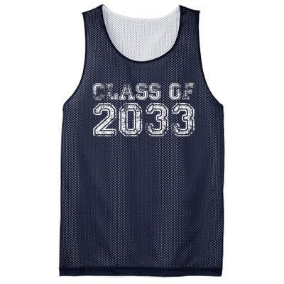 Class Of 2033 Grow With Me Graduation First Day Of School Funny Mesh Reversible Basketball Jersey Tank