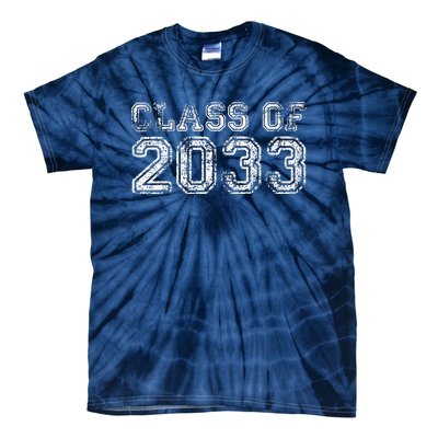 Class Of 2033 Grow With Me Graduation First Day Of School Funny Tie-Dye T-Shirt