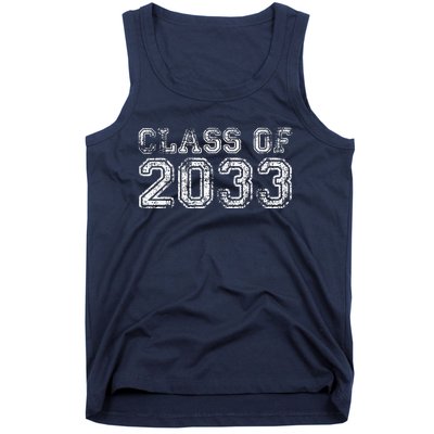 Class Of 2033 Grow With Me Graduation First Day Of School Funny Tank Top