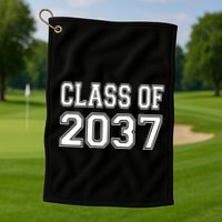 Class Of 2037 Grow With Me Golf Towel