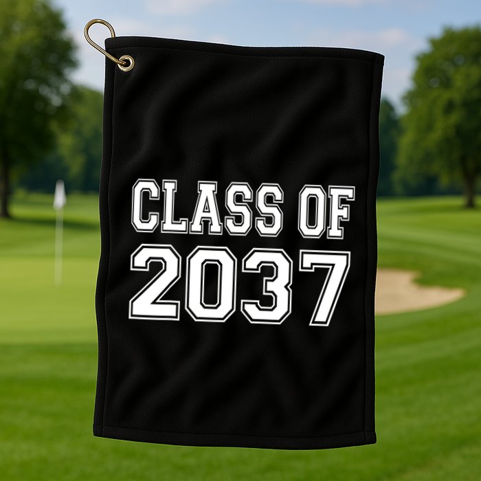 Class Of 2037 Grow With Me Golf Towel