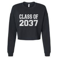 Class Of 2037 Grow With Me Cropped Pullover Crew