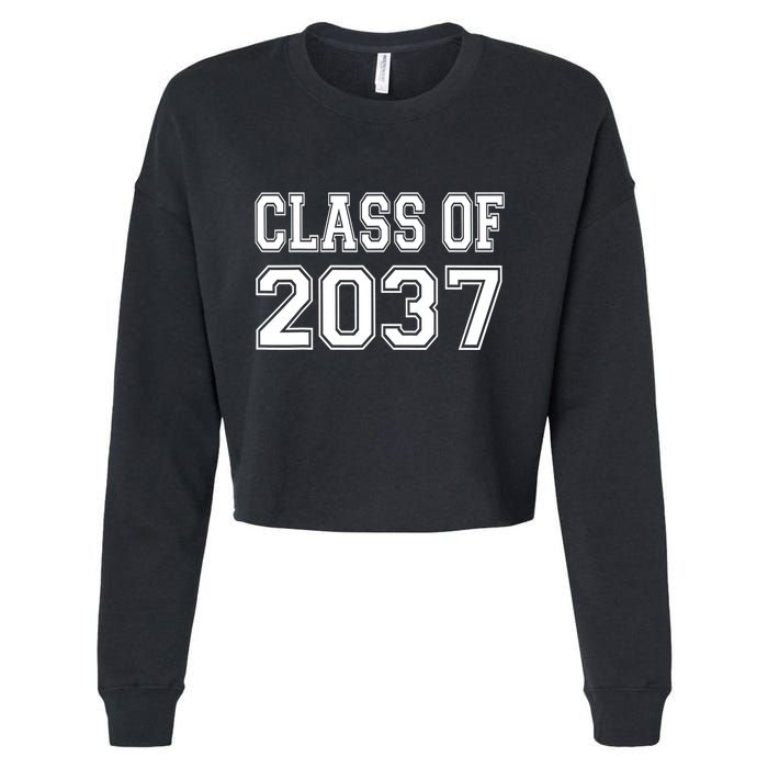 Class Of 2037 Grow With Me Cropped Pullover Crew