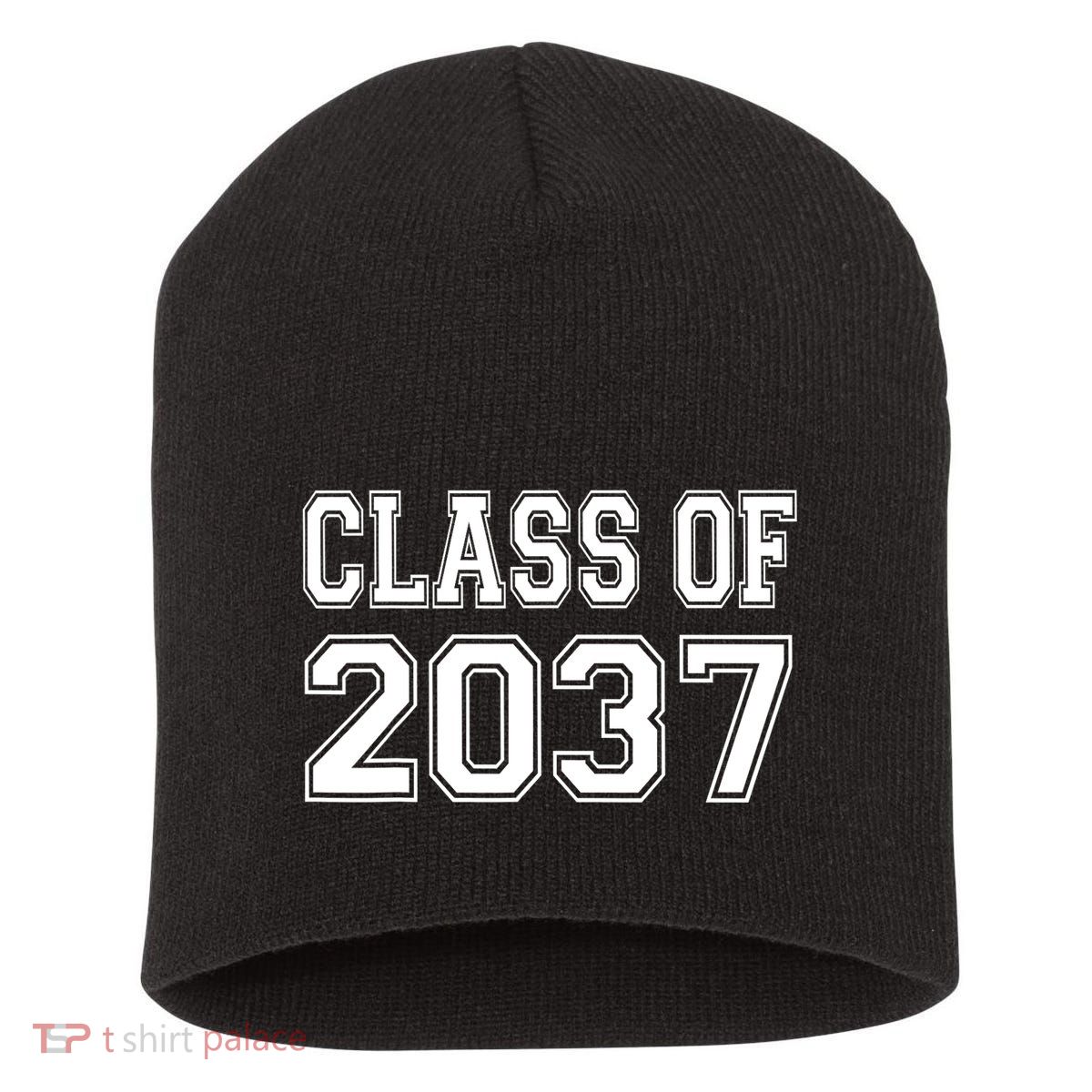 Class Of 2037 Grow With Me Short Acrylic Beanie