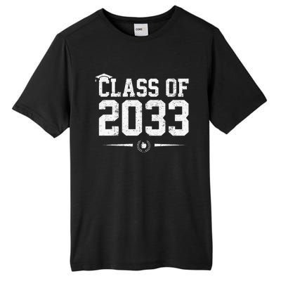 Class Of 2033 Grow With Me Graduation First Day Of School Gift Tall Fusion ChromaSoft Performance T-Shirt