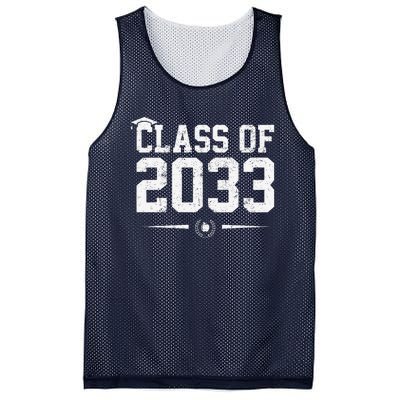 Class Of 2033 Grow With Me Graduation First Day Of School Gift Mesh Reversible Basketball Jersey Tank