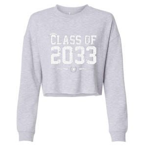 Class Of 2033 Grow With Me Graduation First Day Of School Gift Cropped Pullover Crew