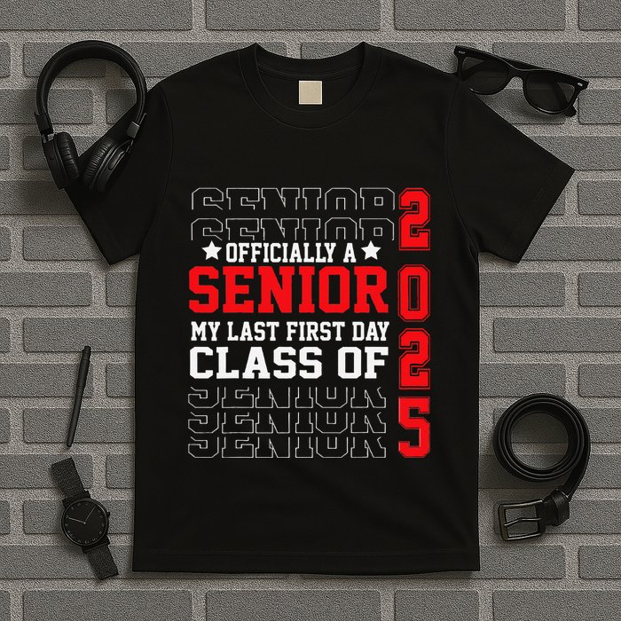 Class Of 2025 Senior Year My Last First Day Of School T-Shirt