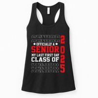 Class Of 2025 Senior Year My Last First Day Of School Womens Tank Top