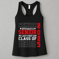 Class Of 2025 Senior Year My Last First Day Of School Womens Tank Top