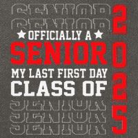 Class Of 2025 Senior Year My Last First Day Of School Cotton Canvas Backpack