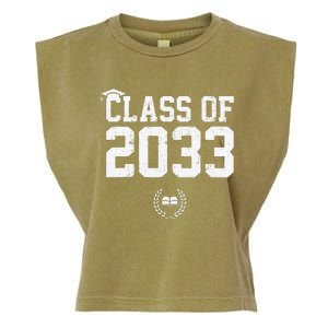 Class Of 2033 Grow With Me Graduation First Day Of School Love Garment-Dyed Women's Muscle Tee