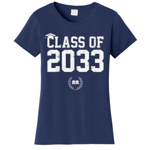 Class Of 2033 Grow With Me Graduation First Day Of School Love Women's T-Shirt