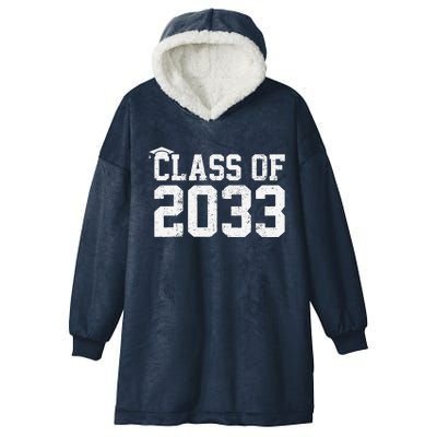 Class Of 2033 Grow With Me Graduation First Day Of School Hooded Wearable Blanket