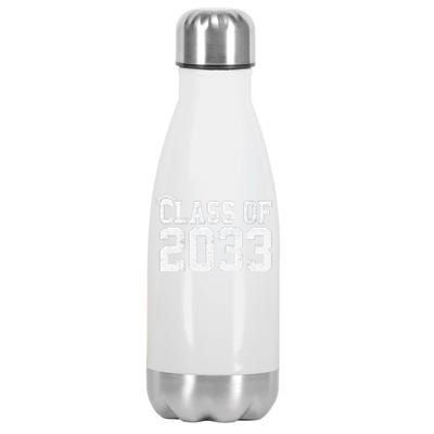 Class Of 2033 Grow With Me Graduation First Day Of School Stainless Steel Insulated Water Bottle