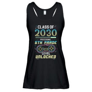 Class Of 2030 Gaming 5th Grade Level Unlocked Back To School Ladies Essential Flowy Tank