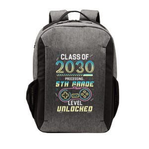 Class Of 2030 Gaming 5th Grade Level Unlocked Back To School Vector Backpack