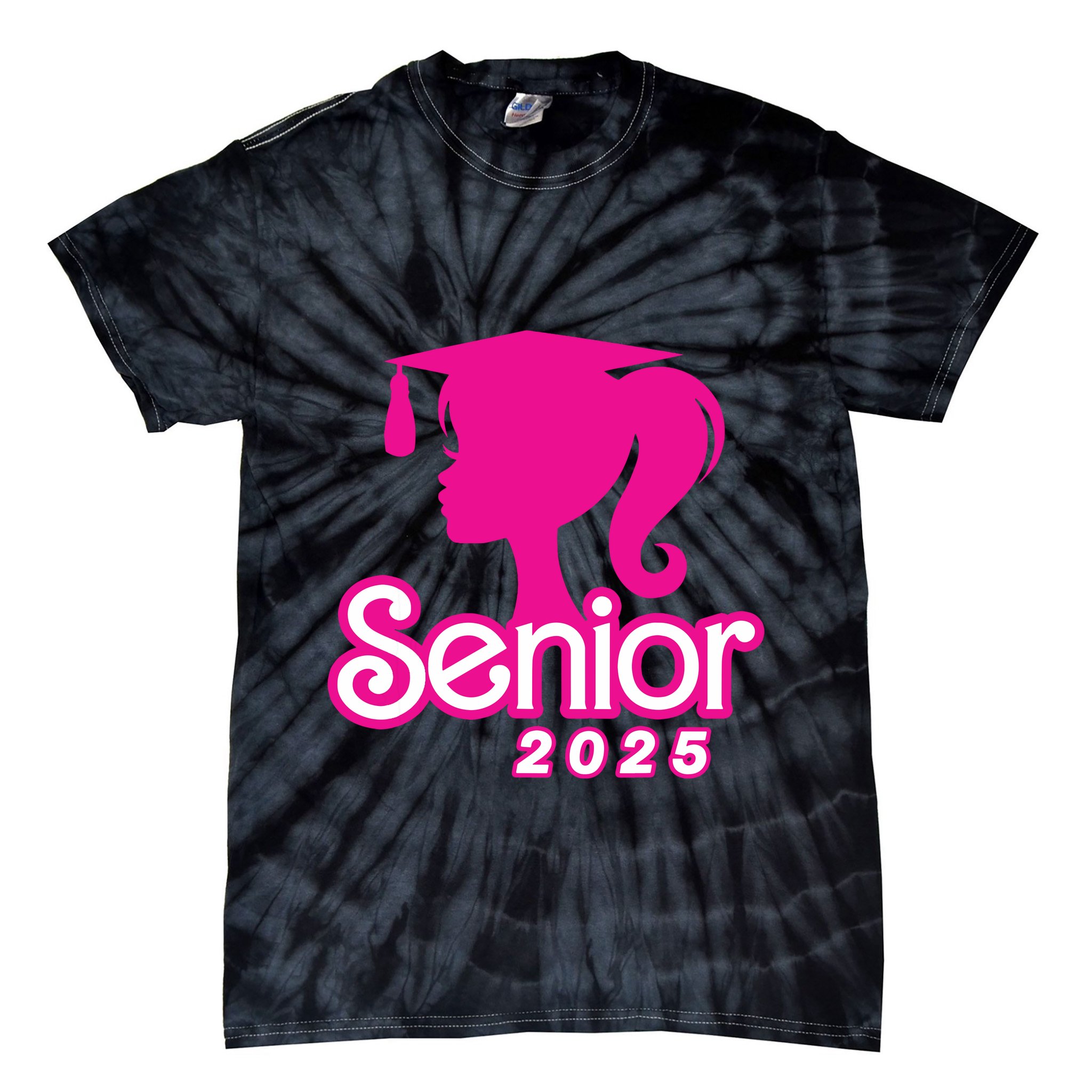 Class Of 2025 Senior Gifts Funny Seniors 2025 Girl Women Tie-Dye T-Shirt