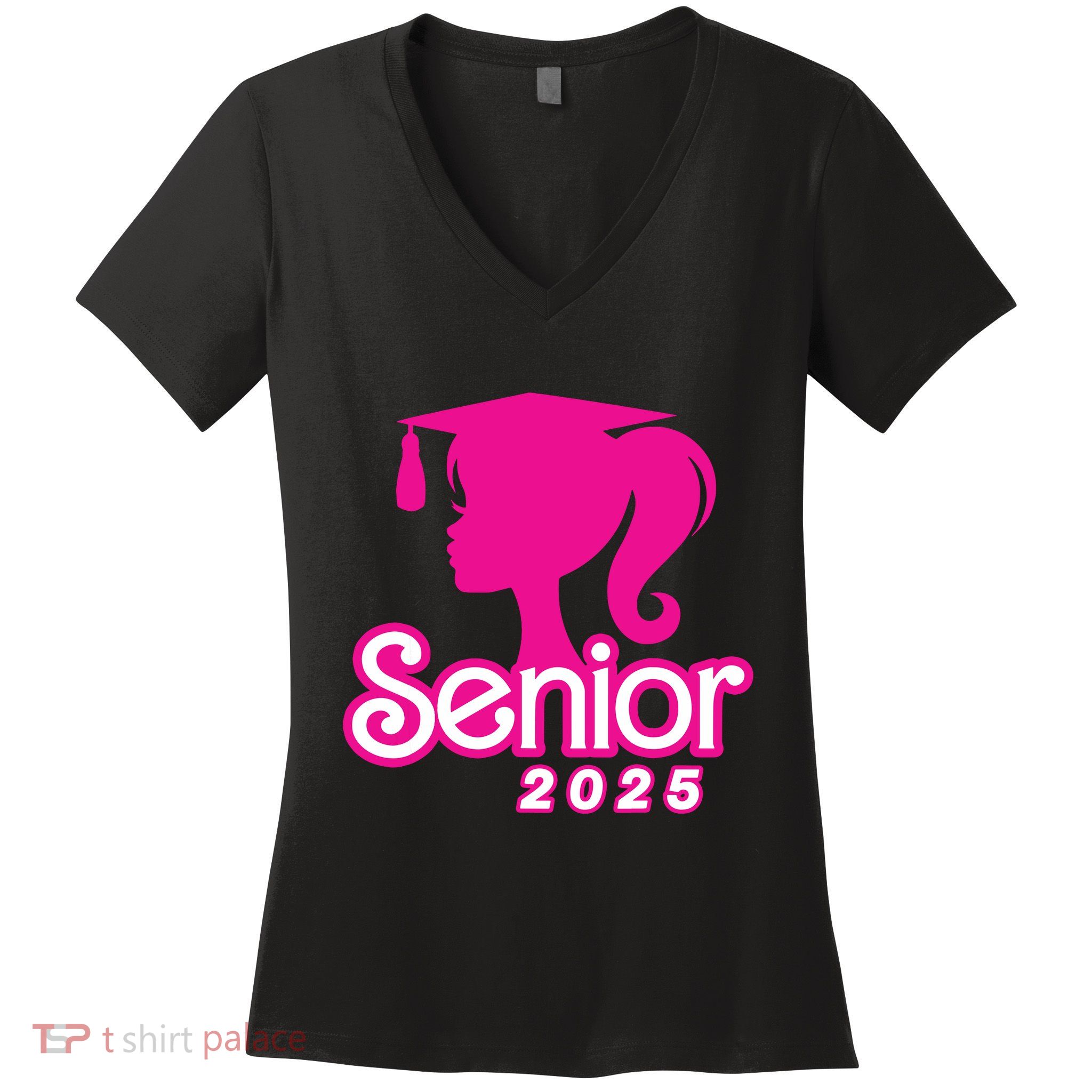 Class Of 2025 Senior Gifts Funny Seniors 2025 Girl Women Women's V-Neck T-Shirt