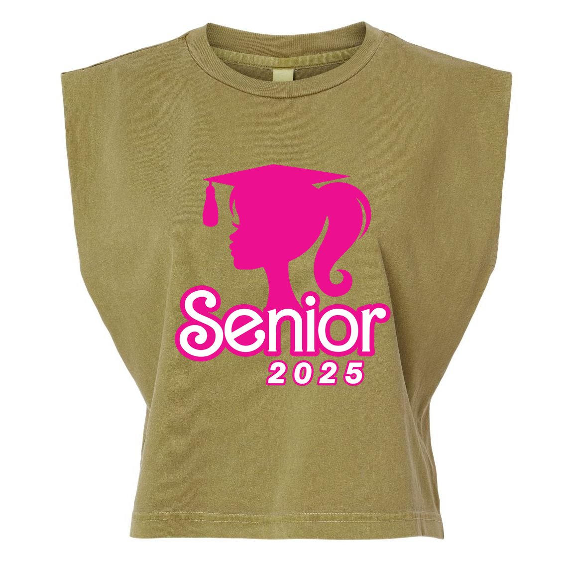 Class Of 2025 Senior Gifts Funny Seniors 2025 Girl Women Garment-Dyed Women's Muscle Tee