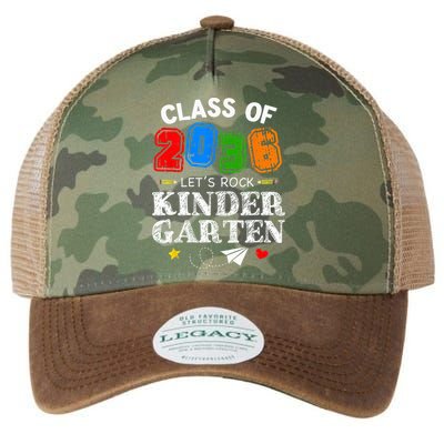 Class Of 2036 Lets Rock Kindergarten Back To School Legacy Tie Dye Trucker Hat