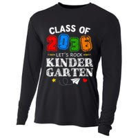 Class Of 2036 Lets Rock Kindergarten Back To School Cooling Performance Long Sleeve Crew