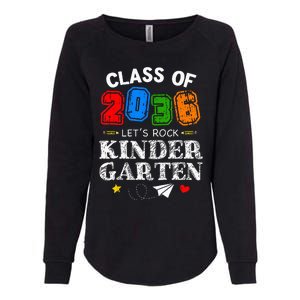 Class Of 2036 Lets Rock Kindergarten Back To School Womens California Wash Sweatshirt