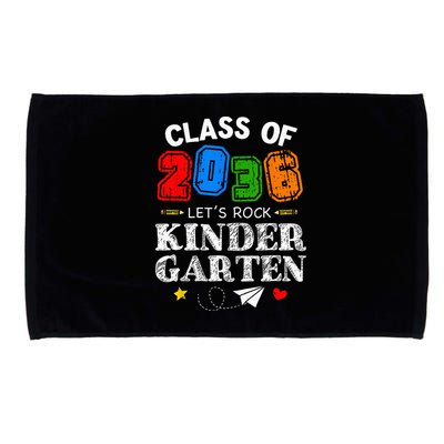 Class Of 2036 Lets Rock Kindergarten Back To School Microfiber Hand Towel
