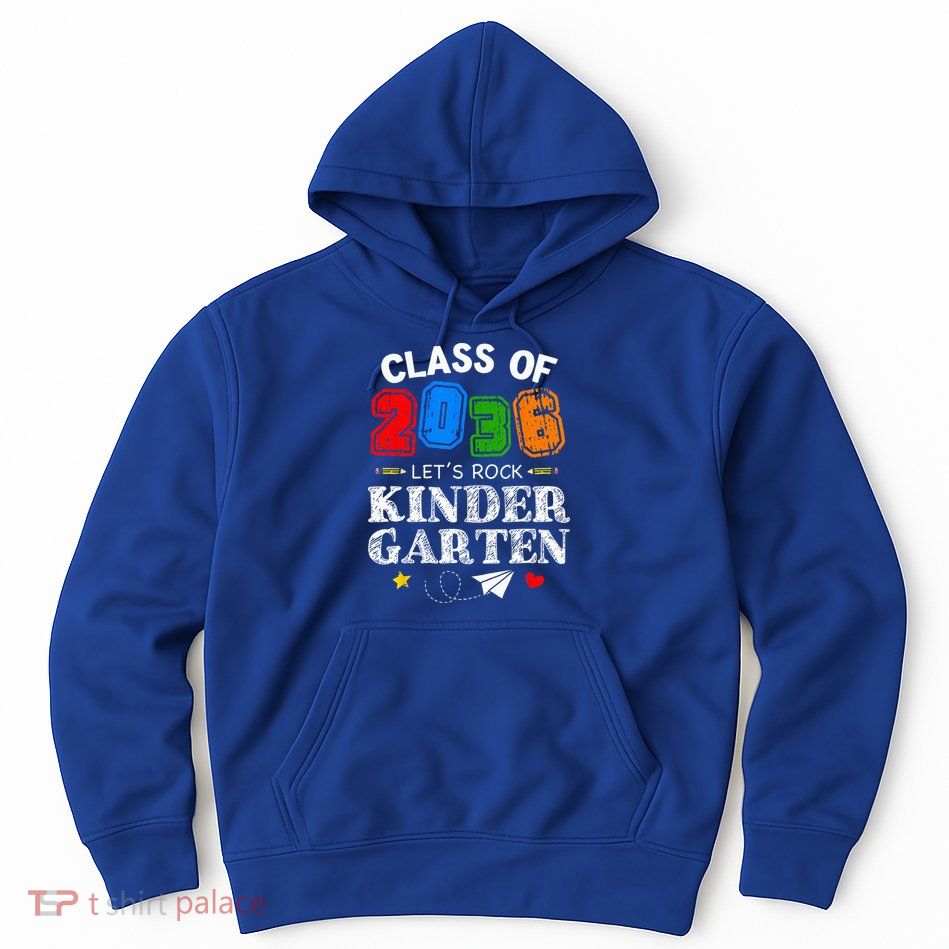 Class Of 2036 Lets Rock Kindergarten Back To School Hoodie