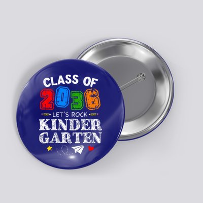 Class Of 2036 Lets Rock Kindergarten Back To School Button