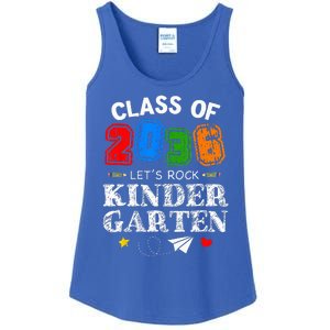 Class Of 2036 Lets Rock Kindergarten Back To School Ladies Essential Tank