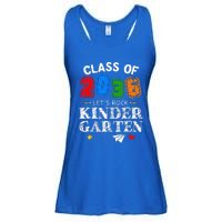 Class Of 2036 Lets Rock Kindergarten Back To School Ladies Essential Flowy Tank