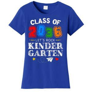 Class Of 2036 Lets Rock Kindergarten Back To School Women's T-Shirt